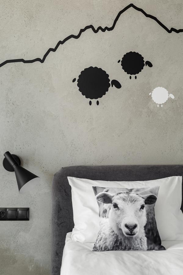 Bed and Breakfast Biala Owca Закопане Екстер'єр фото Installation view of the exhibition "The Black and White Show", 2013
